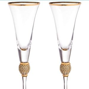 Trinkware Champagne Flutes 🥂🍾 New in Box